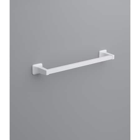 Oakbrook Collection OakBrook Satin White Towel Bar 18 in. L Die Cast Zinc 297-010607OB